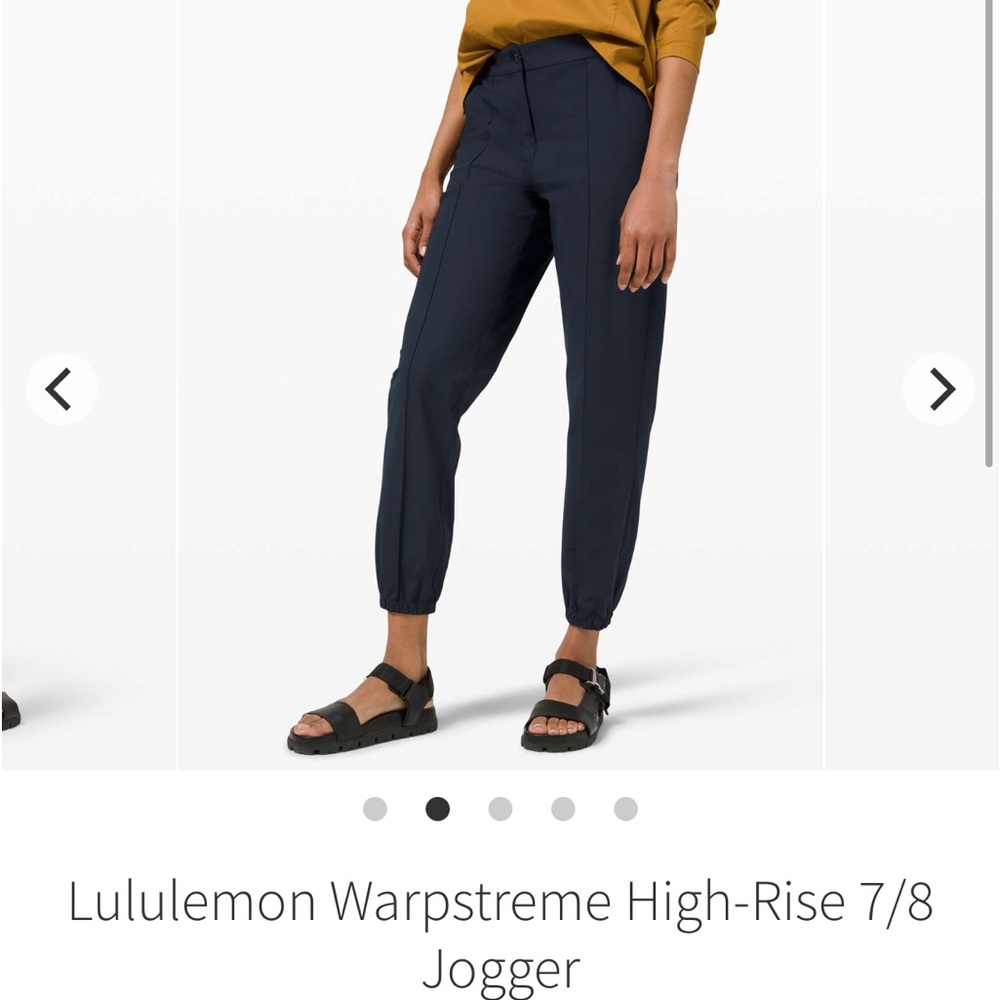 Pre-owned Lululemon Warpstreme High-Rise 7/8 Jogger
True Navy size 24